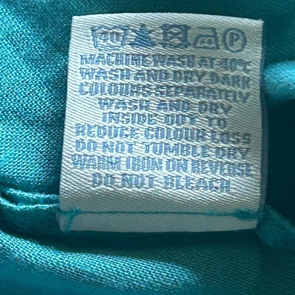 Boden Women’s Blue 100% Linen Tunic Boho Embellished Elastic Waist Beaded Sz 6 - Picture 9 of 11